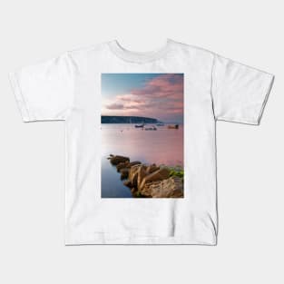 Looking across Swanage Bay, Dorset Kids T-Shirt